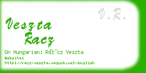 veszta racz business card